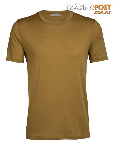 Icebreaker Merino Tech Lite SS Crewe Mens T-Shirt - CURRY - S - 103860703S