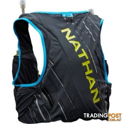 Nathan Pinnacle 4L Mens Hydration Vest - Black/FinishLime - XS - NS40260-00022-31