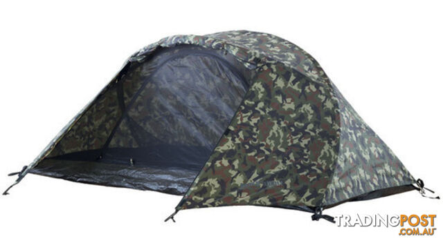 Black Wolf Stealth Mesh 2 Person Hiking Tent - CAMO - 4760-camo