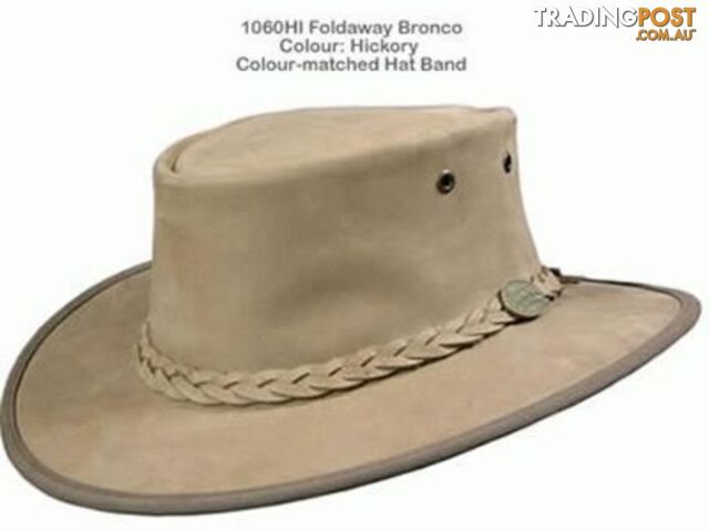 BARMAH FOLDAWAY SUEDE LEATHER HAT - HICKORY [Hat Size:Small] - 1061HIS