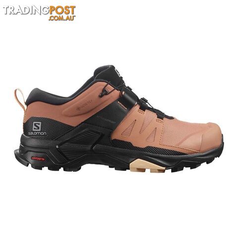 Salomon X Ultra 4 GTX Womens Hiking Shoes - Mocha Mousse/Black/Almond Cream -...