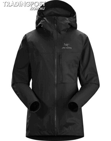 Arcteryx Squamish Womens Windproof Outdoor Hoody - Black - L - 73632-L