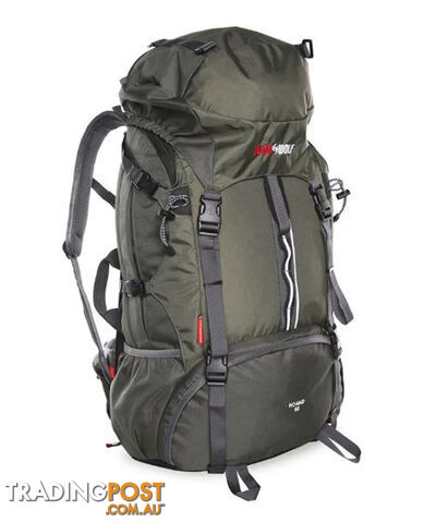 Black Wolf Nomad 60L Travel/Trek Hybrid Backpack - Titanium - 3412354531008