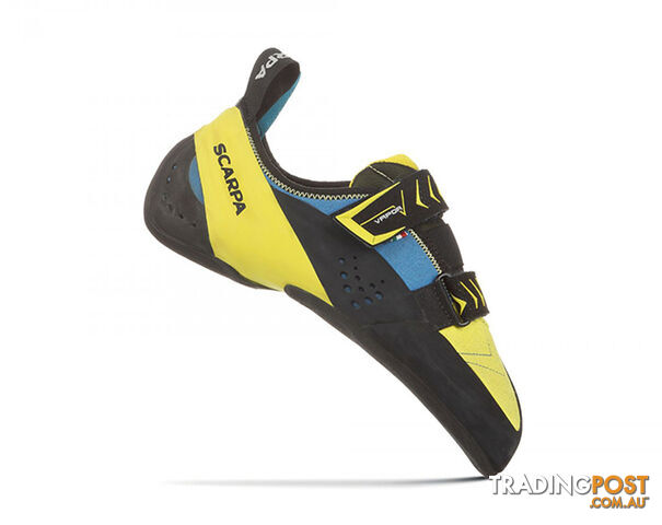 Scarpa Vapor V Mens Climbing Shoes- Ocean/Yell - US9.5 / EU42.5 - SCA20059-425
