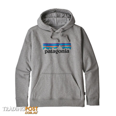 Patagonia P-6 Logo Uprisal Mens Fleece Hoody - Gravel Heather - XXL - 39539-GLH-XXL