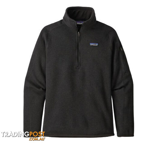 Patagonia Better Sweater 1/4 Zip Womens Fleece Jacket - Black - L - 25618-BLK-L