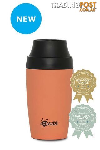 Cheeki Insulated Reusuable Coffee Mug - 350ml - Rust - OCM350RT1