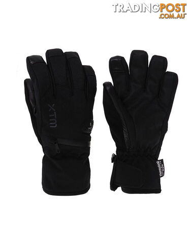 XTM Sage Adult Unisex Waterproof Snow Gloves - Black - Xs - DU020-BLK-XS