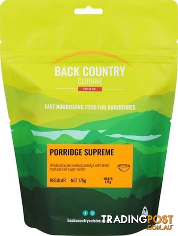 Back Country Cuisine Freeze Dried Meal - Porridge Supreme - Small - BC742
