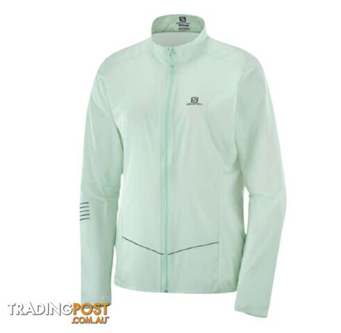 Salomon Sense Womens Running Jacket - Opal Blue - XS - LC1479600-XS