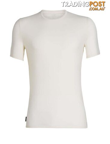 Icebreaker Merino Anatomica SS Crewe Mens T-Shirt - Snow - XL - 103033104XL