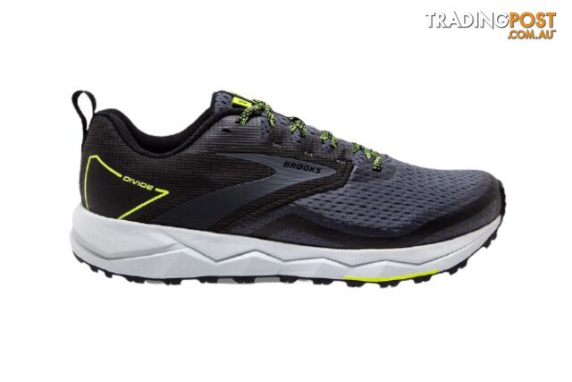 Brooks Divide 2 Mens Trail Running Shoes - Black/Ebony/Nightlife - 1103551D-029