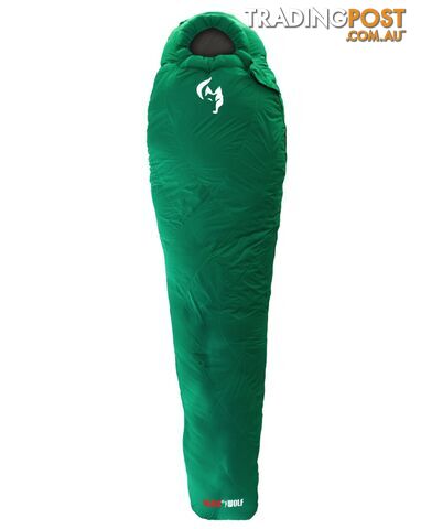 Black Wolf Pro Series -10 Mens Sleeping Bag - Deep Green - W0160-DeepGreen