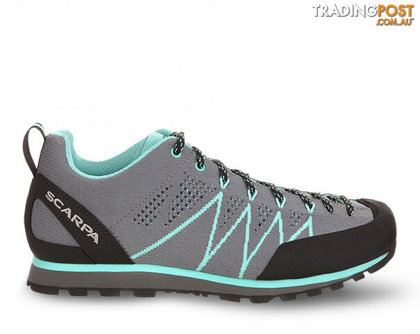 Scarpa Crux Air Womens Approach Shoes - Smoke/Ice Green - US8.5 / EU40 -...