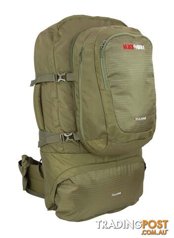Black Wolf Fulham 60 Travel Backpack - Moss - W0103-Moss