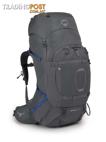 Osprey Aether Plus 70L Mens Hiking Backpack - Eclipse Grey - L/XL - OSP0890-EclipseGr-L-XL