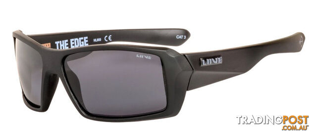 Liive Vision The Edge Polarised Float Sunglasses - Matte Black - L0642A
