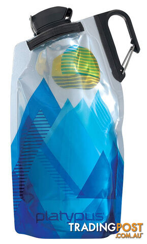 Platypus DuoLock SoftBottle .75L Lightweight Water Bottle - Blue Peaks - M132-11160 - photo 1 of 2