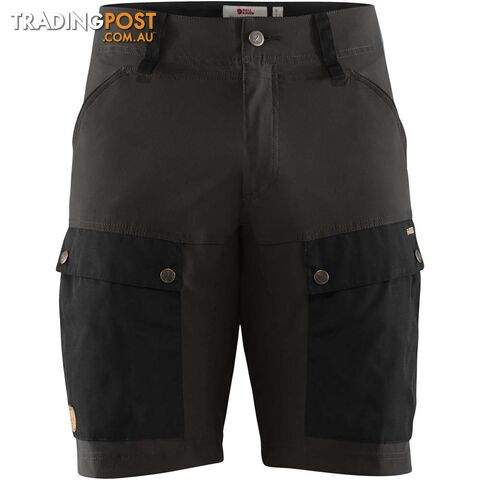 Fjallraven Keb Mens Shorts - Black-Stone Grey - 48 - CF80809550-01848