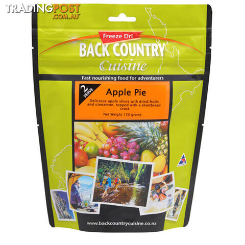 Back Country Cuisine Freeze Dried Meal - Apple Pie - Double - BC427