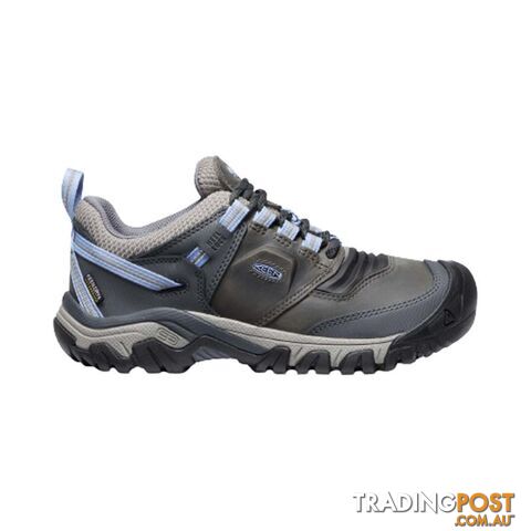 Keen Ridge Flex WP Womens Hiking Shoes - Steel Grey Hydrangea - 6 - 1024923-6