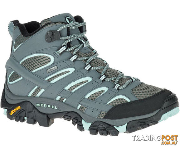 Merrell Moab 2 Mid Goretex Womens (D) Wide Hiking Shoes - Sed Sage - 7.5 Us -...
