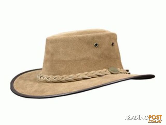 Barmah Foldaway Suede Leather Hat - Hickory - 1061hi