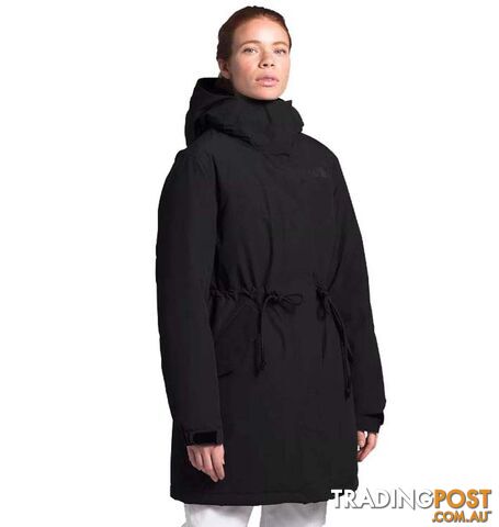 The North Face Metroview Womens Waterproof Trench Coat - TNF Black - L - NF0A4AM1JK3-W0L