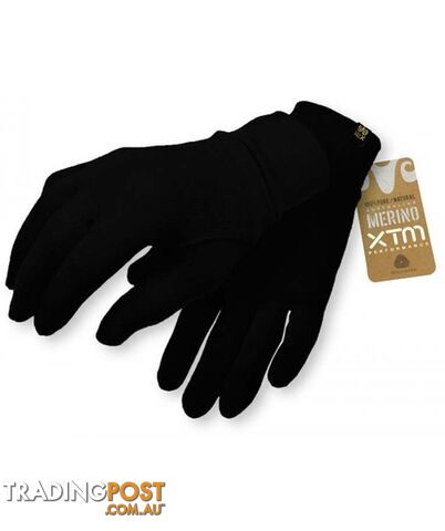 XTM Merino Gloves - Black - XL - MU009-BLK-XL