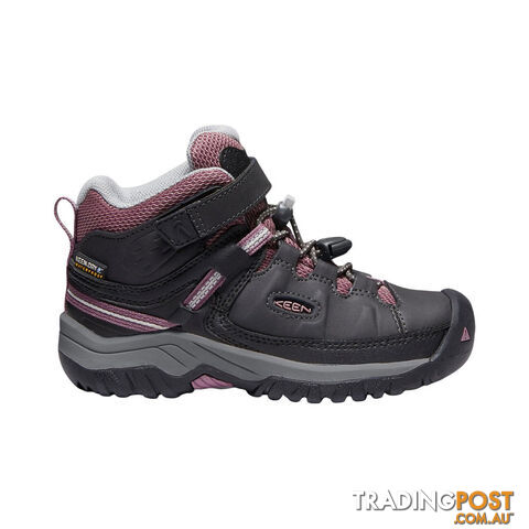 Keen Targhee Mid WP Kids Waterproof Hiking Boots - Raven Tulipwood - US 12 -...