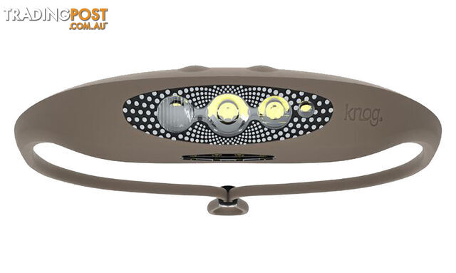 Knog Bilby 400 Lumen Lightweight Waterproof Headlamp - Putty Grey - 1620124031589