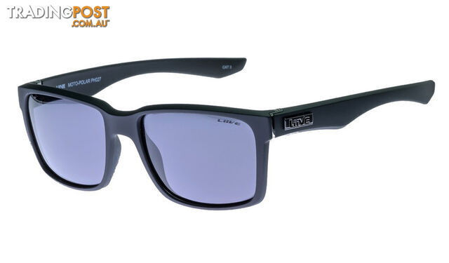 Liive Moto Polarised Sunglasses - Matt Black - L0603A