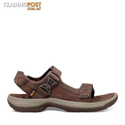 Teva Tanway Leather Mens Everyday Sandals - Chocolate Brown - 9 -...