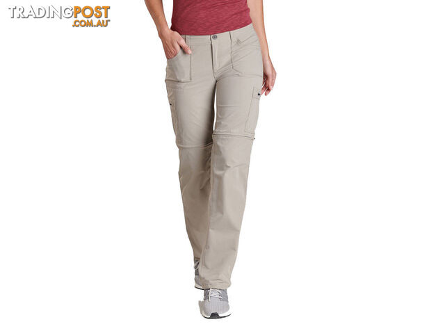 Kuhl Horizn Convertible Womens Hiking Pants - 30L - Khaki - AU6/US2 -...