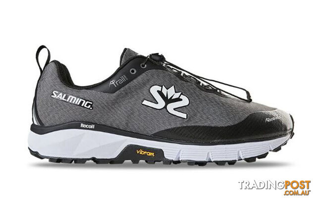 Salming Trail Hydro Mens Trail Running Shoes - Grey/Black - US8.0 -...