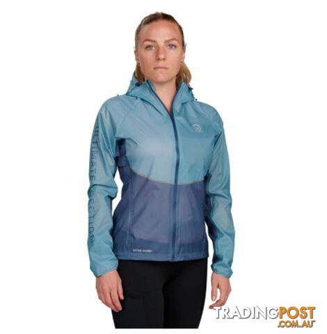 Ultimate Direction Ultra Womens Waterproof Running Jacket - Sea Blue - Large -...