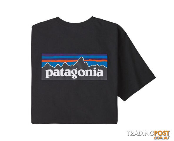 Patagonia P-6 Logo Responsibili-Tee Mens T-Shirt - Black - XXL - 38504-BLK-XXL