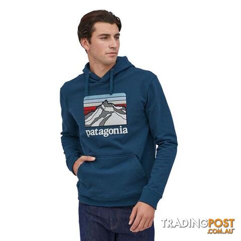 Patagonia Line Logo Ridge Uprisal Mens Fleece Hoody - Crater Blue - M - 39584-CTRB-M - photo 2 of 2