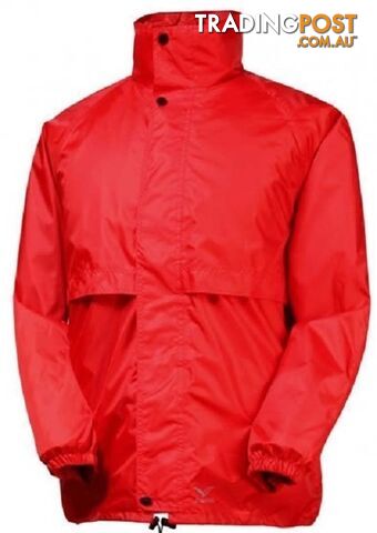 Rainbird Stowaway Unisex Waterproof Packable Rain Jacket - Red - 8004-7-RD