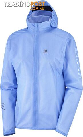 Salomon Lightning Race Womens Waterproof Running Jacket - MARINA - XS -...
