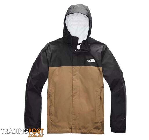 The North Face Venture 2 Mens Waterproof Jacket - Utility Brown/TNF Black - XL -...