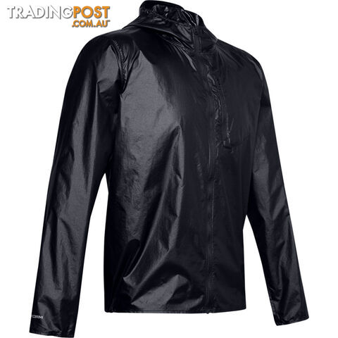 Under Armour OD Impasse Wind Mens Running Jacket - Black - MD - 1350943-001-MD