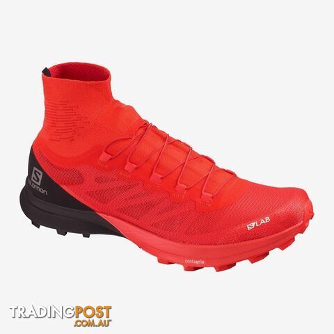Salomon SLab Sense 8 SG Trail Running Shoes - Racing Red/Black/White - 095US -...