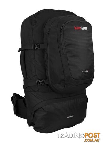 Black Wolf Fulham 80 Travel Backpack - Jet Black - W0106-JetBlack