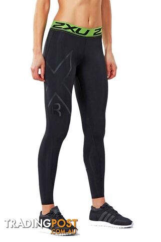 2XU Womens Refresh Recovery Tights - Black/Nero - M - WA4420b-BLK-NRO-M