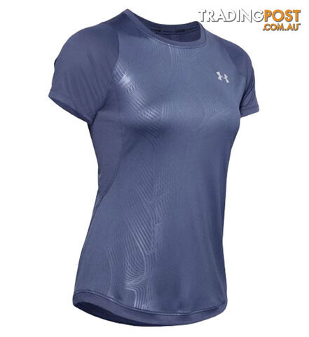 Under Armour UA Qualifier Iso-Chill Embossed Womens Short Sleeve Performance...