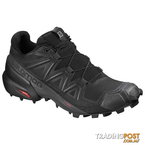 Salomon Speedcross 5 Womens Trail Running Shoes - Black-Black-Phantom - 406849