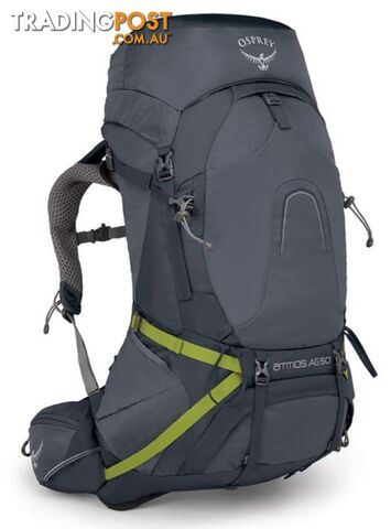 Osprey Atmos AG 50L Hiking Backpack - Abyss Grey - OSP0714-AbyssGrey