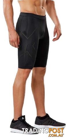 2XU MCS Run Mens Compression Shorts - Blk/Brf - XL - MA5331b-BLK-BRF-XL