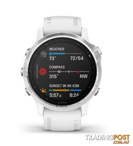 Garmin Fenix 6S Watch - White with White Band - 10-02159-00 - photo 2 of 2
